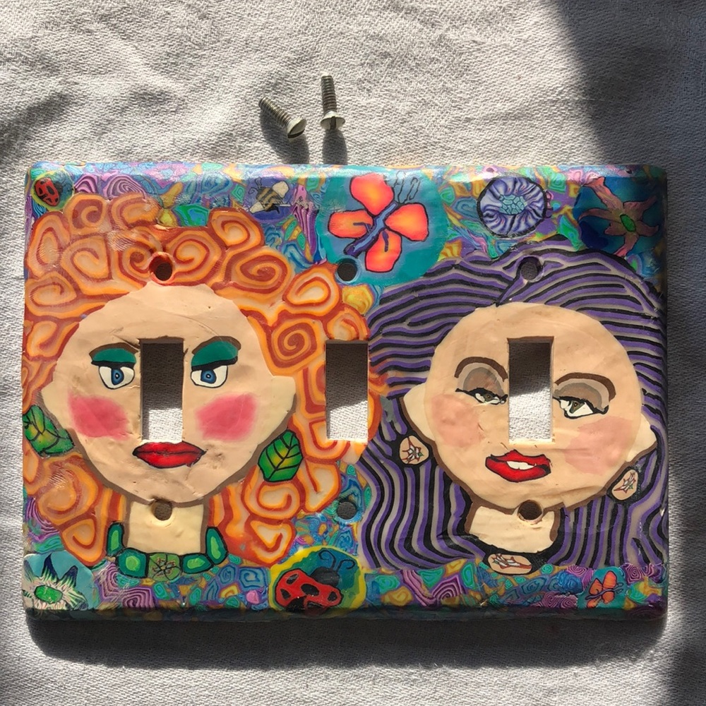 Ladies painted faceplate